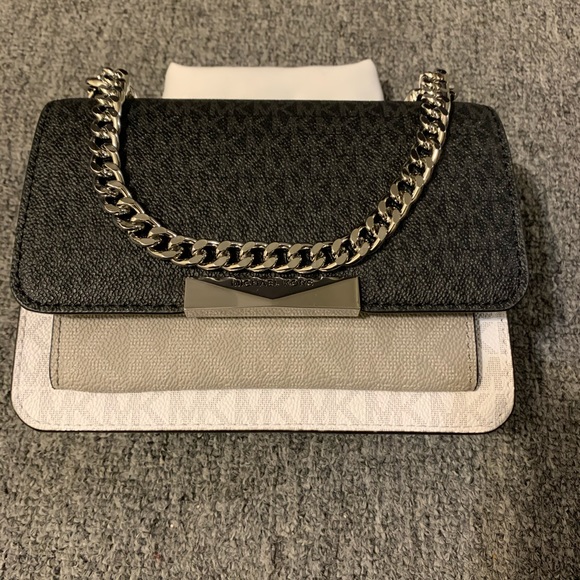 Michael Kors Jade balk/wht multi bag - Picture 5 of 8